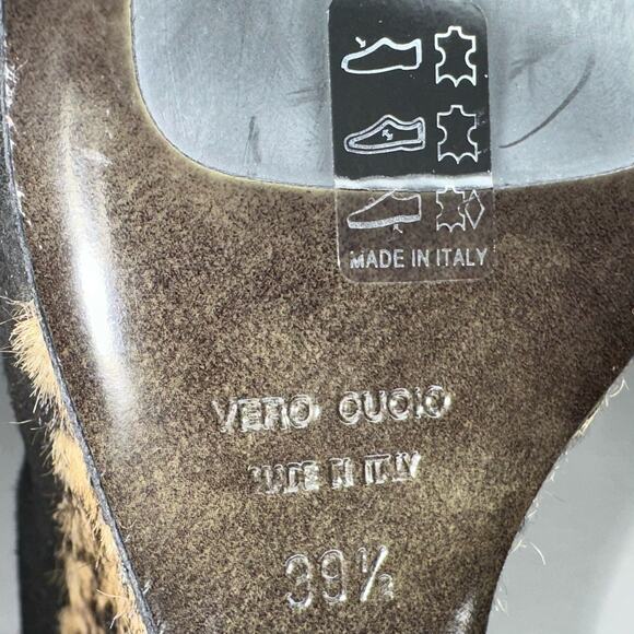 Giuseppe Zanotti Black Suede Animal Print Hide Cindy Wedge Heeled Boots Size 9.5 - Picture 15 of 16